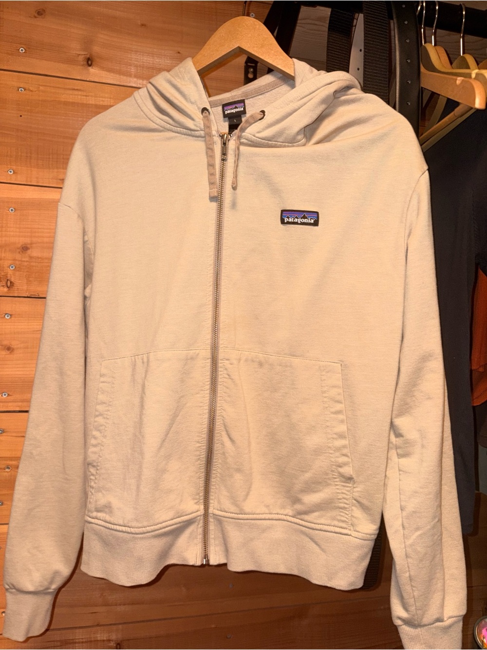 Patagonia Cream Full-Zip Hoodie Jacket